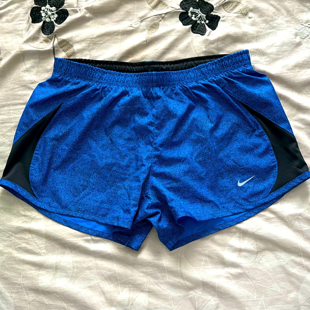 Nike Blue Print Running Shorts Size Small